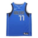 正品NIKE耐克东契奇湖人独行侠77号球队城市复古SW球衣背心HM4877 1