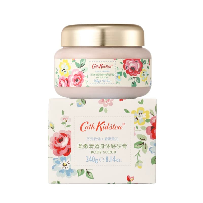 英国品牌Cath Kidston柔嫩身体磨砂膏细腻温和去角质香氛滋润保湿