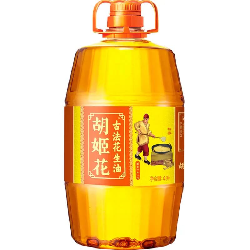 胡姬花古法花生油4L*1桶物理压榨 食用油