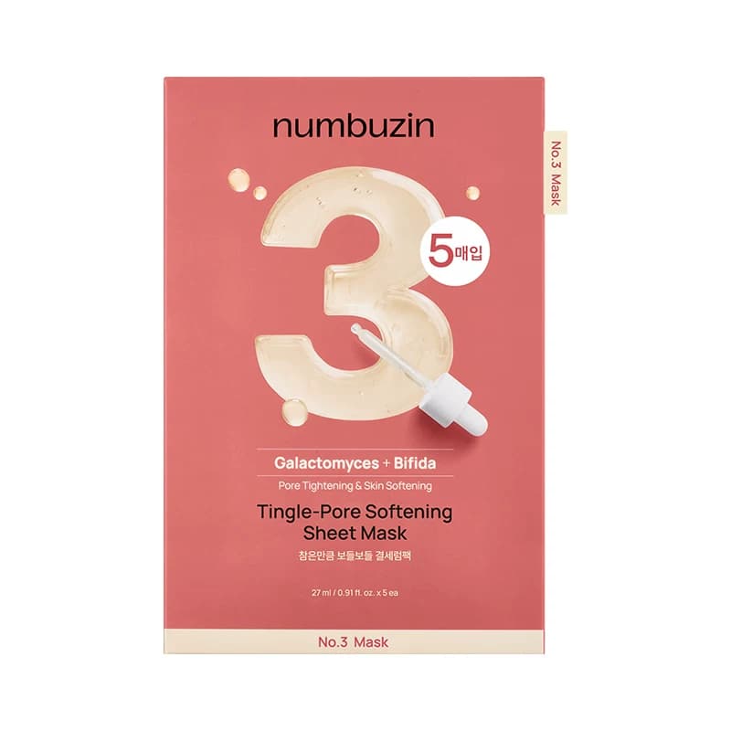 韩国numbuzin数字3号面膜收缩毛孔缩小收敛毛孔紧致细腻补水保湿