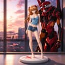 【新品】明日香都市潮服手办全涂装世纪福音战士模型摆件周边礼物 1