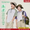 ACMEITEM爱棵米 户外情侣防晒拼色T恤吸湿速干宽松短袖上衣男女 1