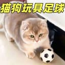 猫狗玩具足球篮球弹力球逗猫棒耐咬猫咪自嗨解闷逗猫宠物乳胶用品 1
