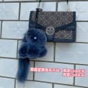 獭兔毛雾霾蓝小马包挂件呆萌毛绒钥匙扣汽车挂饰可爱百搭高档公仔 1