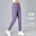 运动长裤女夏季小直筒高腰显瘦晨跑健身服大码宽松休闲跑步速干裤 3