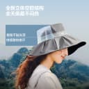 蕉下贝壳渔夫帽丝绒黑胶防晒大帽檐女款户外防紫外线遮阳太阳帽子 4
