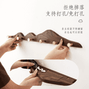 实木衣服挂钩免打孔黄铜长排钩试衣间衣柜玄关衣帽门后墙上壁挂架 4