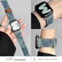KASO适用s11苹果iwatch手表表带applewatch扎染s12牛仔s9新款s8/7/6/5/4代SE夏帆布个性s10手表带Ultra4男女 2