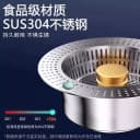 不锈钢水槽过滤网厨房通用款洗菜盆漏水塞洗碗池水槽弹跳芯下水器 2