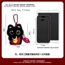 INS风毛绒小黑猫彩色挎包挂件可爱猫咪玩偶卡通车载挂饰生日礼物 2