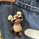 【成品】果壳小熊仔娃娃风铃果壳风铃包包挂件挂饰丑萌娃娃礼物 4