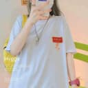 240g重磅纯棉纯色圆领长袖t恤男女同款短袖夏季宽松上衣 4