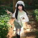 【四叶草】蕾丝花边jk制服水手服正版原创收腰学院风百褶短裙套装 5