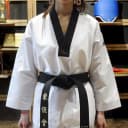 adidas阿迪达斯男女儿童跆拳道道服训练服装成人竞技服教练衣裤子 2