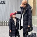 1成人黑金亲子装加厚外套 亏本清抓紧入手！！！隔天发货！！！ 4