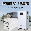 磷酸铁锂电池lifepo4家庭储能51.2V314AH太阳能光伏蓄电池16度48V 5