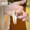 顺庆银楼S999纯银手镯女足银镯子金纹颂银手环新中式生日礼物 4