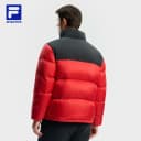 FILA 斐乐官方男士羽绒服2025冬季新款滑雪运动撞色立领保暖外套 2