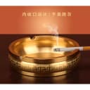 纯黄铜烟灰缸家用客厅酒店专用茶桌茶几老板办公桌用高端铜制灰缸 2