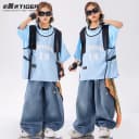 儿童街舞潮服男大童嘻哈hiphop酷帅炸街潮炫少儿演出服六一表演服 2