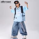 儿童街舞潮服男大童嘻哈hiphop酷帅炸街潮炫少儿演出服六一表演服 5