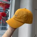 韩版简约字母黄色棒球帽子男女春夏软顶纯棉显脸小出游遮阳鸭舌帽 3