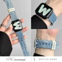 KASO适用s11苹果iwatch手表表带applewatch扎染s12牛仔s9新款s8/7/6/5/4代SE夏帆布个性s10手表带Ultra4男女 4