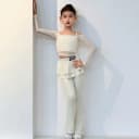 梵蒂恺儿童拉丁舞服2026新款演出服女长袖练功服舞蹈服拉丁裤套装 5