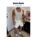 Uncle Shorts【巴厘岛度假风】性感镂空背心抽绳三分短裤针织套装 2