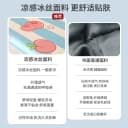 夏季2025新款软席夏天冰丝凉席床单单人三件套空调席子可机洗折叠 2