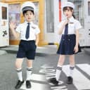 儿童海空陆军装运动会开模男女童空军制服演出服小学生升旗手班服 2