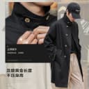 MRA男装华达呢巴尔玛肯风衣中长款不压身高浴血黑帮大衣外套秋冬 5