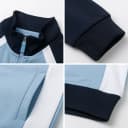 校服中小学生春秋款拼色枣红天蓝棒球服男女童运动服校服套装 3