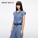 【免费改裤】【莱赛尔】Miss Sixty26夏季女一体式工装牛仔连体裤 4