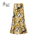BenHou/本后 9939 度假风轻薄碎花垂感鱼尾裙半身裙夏女长裙松紧 2