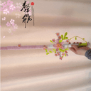 春日桃花剑扭扭棒手工自制diy材料手持弓箭花朵剑拍照送女友闺蜜 4