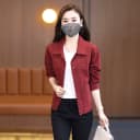 短款休闲外套女2026春秋季新款纯棉水洗夹克流行上衣宽松显瘦秋装 2
