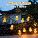 新款太阳能葫芦灯装饰灯笼过年树上挂的彩灯串新年户外庭院氛围灯 4