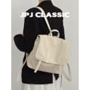 jpjclassic头层植鞣牛皮双肩包通勤大容量旅游背包百搭慵懒风小号 4