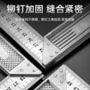 不锈钢角尺水平直角尺90度测量拐尺三角尺木工尺多功能角度尺钢尺 3