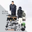 特战出击中国特警兵人警犬套装军事模型玩具士兵可动警察手办1/6 2