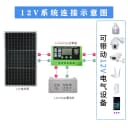 单晶12V太阳能发电板100W家用200W光伏电池充电板太阳能板24V300W 5