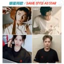查尔斯桃心 美式复古星星字母印花夹克男春上新潮流百搭情侣外套 5