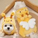 猫咪衣服秋冬加厚保暖可爱蜜蜂四脚衣防掉毛连帽卫衣宠物狗狗棉衣 3