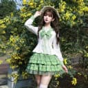 妙也可原创水手服格裙百褶裙JK收腰制服高中校服大码80-180斤 5