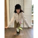 【现货】DKZ 骑士感卫衣开衫外套女春秋新款短款碎花印花连帽上衣 4