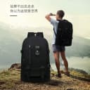 背包工地耐磨帆布男士工具双肩包大容量耐磨背包简单书包旅行包 4