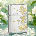 zippo打火机刀刻茉莉官方旗舰正品防风diy刻字男士生日礼物送男友 5