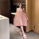 睡衣女夏季2026新款休闲柔软显瘦莫代尔睡裙吊带蕾丝高级家居外穿 4