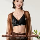 佰草极疏棉感文胸女无钢圈亲肤舒适聚拢收副乳防下垂蕾丝性感内衣 3